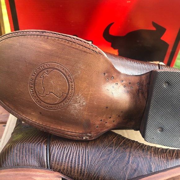Big Bull Leather Cowgirl Boots Sz. 6.5 WB - Picture 13 of 15